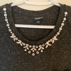 Torrid Jeweled Blouse